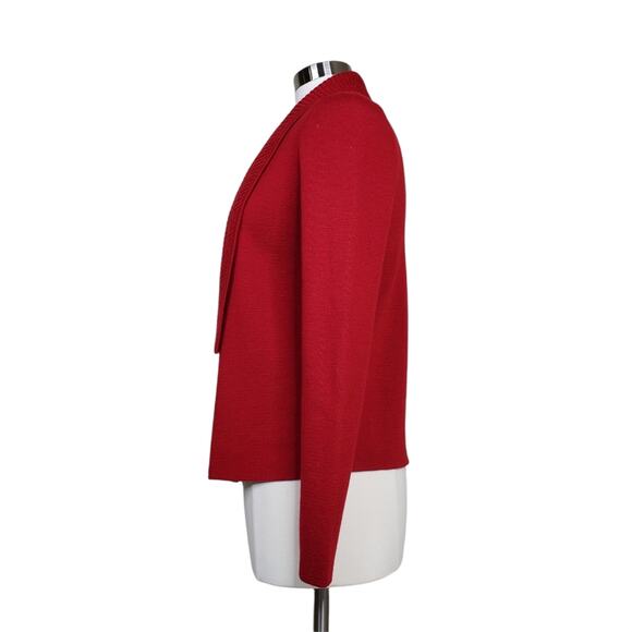 Loft Shawl Collar Merino Wool Blend Open Cardigan - Picture 2 of 10